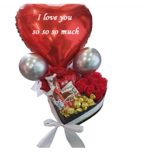 מארז לחג אהבה עם שוקולדים 