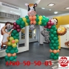 שער בלונים מטורף בעיצוב חיות 