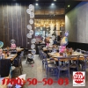 קישוט בלונים לאירוע דמויות בשילוב עיצוב בועות