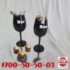 מארז כוסות שמפניה עם שוקולד 