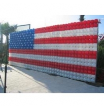 שטיח בלונים בבמת בית השגריר -חגיגות 4 ביולי 