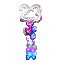 זר יום הולדת  בשילוב מספרים 