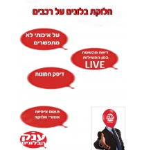 חלוקת בלונים על רכבים 