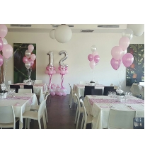 סידור בלונים לבת מצווה 12