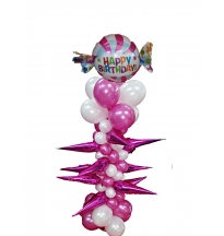 סטנד סוחף יום הולדת  בשילוב בלון סוכריה 