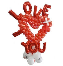לב שזור LOVE  ולנטיין 2017 