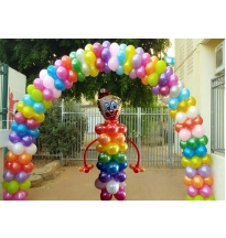 שער ספראלי צבעוני בשילוב ליצן 