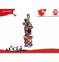 זר בלונים מדהים עם שלל דמויות אהובות
