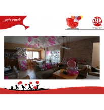 עיצוב חדר בלונים ליום הולדת   22 