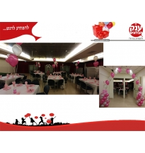 בלונים לאירועים במסעדה לאמא