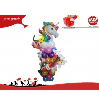 חד  קרן בשילוב פרחים 