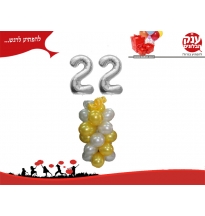בלוני מספרים זר ספרות 22