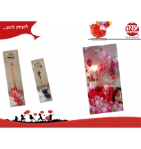 עיצוב חדר יום הולדת בשילוב בלון שקוף עם הדפסה 