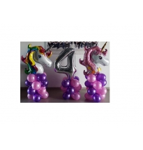 סידור בלונים חד קרן