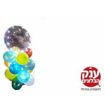 בלון שקוף עם אורות לד מעמד בלונים 