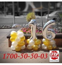 בלונים יום הולדת 16 לילדה שלנו 