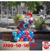 עיצוב בלונים ליום הולדת 6 יוקרתי ספיידרמן