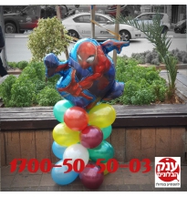 בלון ספיידרמן בשילוב מעמד ארבע קומות 