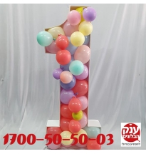 תבנית מספרים לבלונים ליום הולדת מושלם 