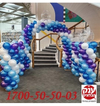 עיצוב בלונים אוניברסיטת תל אביב עם לוגו