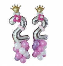 בלונים ליום הולדת 22  עיצוב הכי מתוק 