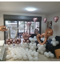 בלונים בבית ליום הולדת 17 מיוחד 